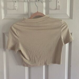 Cropped Butterfly T shirt